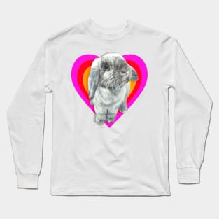 Super cute Snoopy the miracle mini lop bunny Long Sleeve T-Shirt